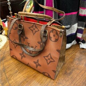 Brown Designer Tote Bag